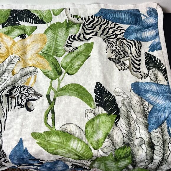 Williams Sonoma Tropical Jungle Print pillow cover - Picture 7 of 12